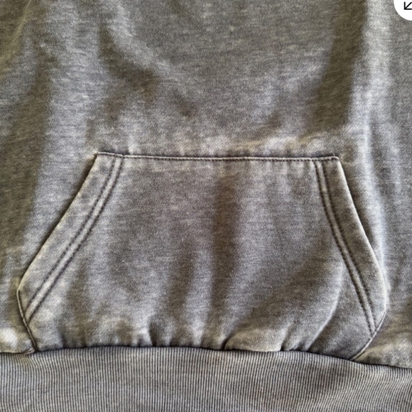 NEW: Savannah, Georgia VTG Washed Pullover Hoodie- Charcoal Color Front Pocket - Picture 6 of 6